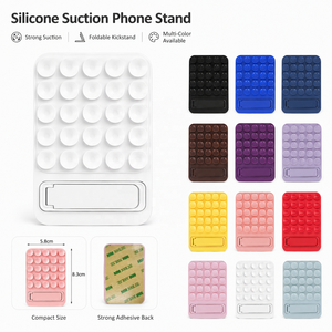 Support de téléphone antidérapant en silicone à ventouse avec porte-cartes pour une visualisation mains libres partout - Product Image 1