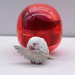 YELL Juguetes de cápsula de PVC, Huevo sorpresa, Pájaro pequeño, Búho blanqueador, Grulla de corona roja, Adorno interesante, Japón - Product Image 2