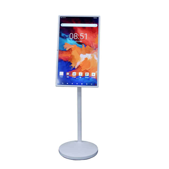 24 Inch Portable Rotatable Display Eye Care Touch Screen Monitor on Wheels LCD Screen Digital Signage Smart TV With USB Camera