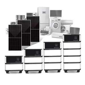 5Kw 10Kw 20Kw Ensemble complet de système solaire pour la maison Kit 5Kwh de batterie de stockage d'énergie