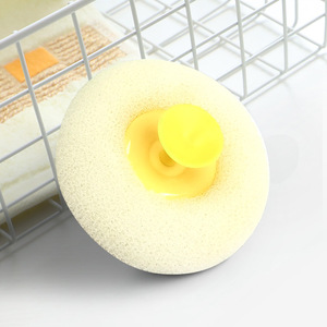 Bath Sponge With Suction Cup Massage Ball For <b>Back</b> Body <b>Scrubbing</b> Shower Use - Product Image 3