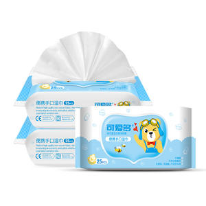 Lenços Umedecidos Orgânicos Antibacterianos Biodegradáveis Flushable Personalizados de Fábrica <span class=keywords><strong>OEM</strong></span> 25 Peças Lenços Umedecidos de Água Pura - Product Image 1