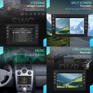 Autoradio Android Hikity 6+128/<span class=keywords><strong>4</strong></span>+64G 7'' pour <span class=keywords><strong>Renault</strong></span> Megane2 2002-2009, CarPlay sans fil, Android Auto, GPS WIFI/GPS OEM - Product Image 2