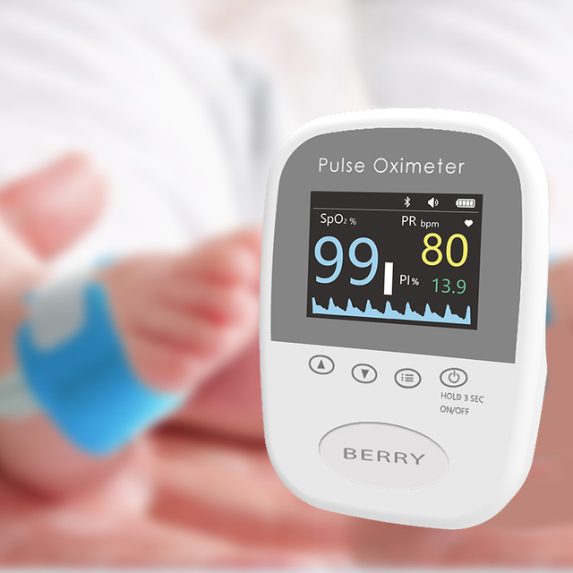 CE Approved Portable Hand Held and Large LCD Display Palm Infant/pediatric/adult Pulse Oximeter