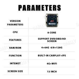 Radio para Auto de 13 Pulgadas para TOYOTA Tacoma 2005-2015, Pantalla Vertical, Reproductor Multimedia Estéreo para Auto, Unidad con GPS, Navegación Android 12 - Product Image 5