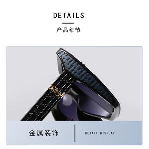 Nouvelles lunettes de soleil polarisées pour femmes, monture large noire, protection UV400, verres PC, type 3, pare-soleil - Product Image 3