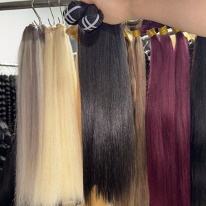 Lots de Cheveux Humains Indiens Lisses 100% Naturels Non Transformés de Qualité Supérieure, Diverses Couleurs, 100% Cheveux Indiens Bruts pour la Beauté - Product Image 4