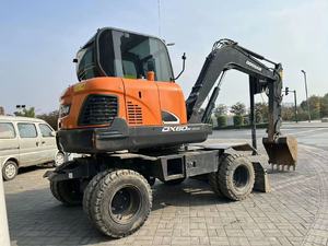 Used Doosan DX60W Wheel <b>Excavator</b> 6 Ton Compact Digger for Construction and Road Work - Product Image 2