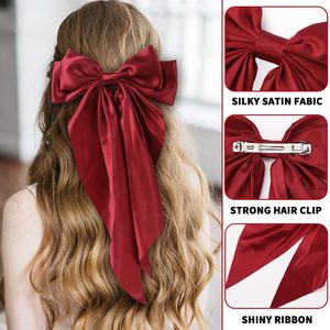 Nouveauté 2025 Pince à cheveux en tissu avec nœud en ruban, pince à ressort pour chignon, accessoires capillaires pour femme - Product Image 4