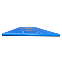 Plateforme flottante gonflable en PVC personnalisée, île, quai, yacht, tapis d'air, ponton, bain de soleil, protection UV