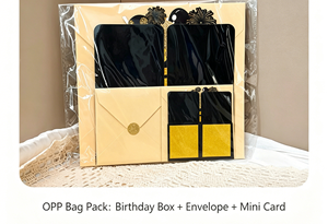 Biglietto d'Auguri 3D Pieghevole <span class=keywords><strong>di</strong></span> Lusso Evergreenwrap, Stile Scatola Nera, Creativo ed Elegante per <span class=keywords><strong>Compleanno</strong></span> - Product Image 5