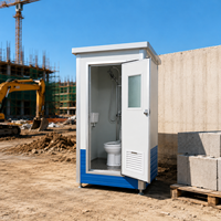 Système de douche modulaire intégré à installation rapide pour chantier de construction, structure en acier, unité de toilettes préfabriquée portable et mobile