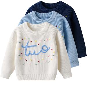 Chandails pour bébé avec motif brodé à la main, vêtements pour filles et garçons, <span class=keywords><strong>pull</strong></span> pour enfants, hiver - Product Image 3