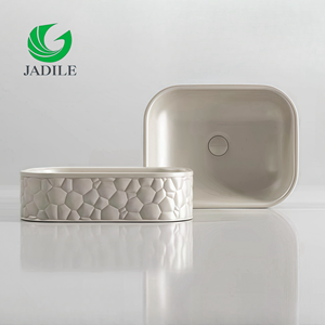 <span class=keywords><strong>Lavabo</strong></span> Rectangular <span class=keywords><strong>Lavabo</strong></span> Encimera Colorido <span class=keywords><strong>Lavabo</strong></span> de Mano Recipiente de Cerámica Fregaderos de Baño - Product Image 1