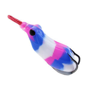 Selco 64.5 มม.14.5g Topwater กบล่อเหยื่ออ่อนเหยื่อตกปลาพลาสติก <span class=keywords><strong>BKK</strong></span> คู่ Treble ตะขอประดิษฐ์เหยื่ออ่อน - Product Image 1