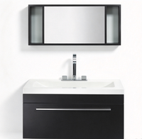 Meuble-lavabo mural commercial de type banjo pour salle de bain, vente en gros