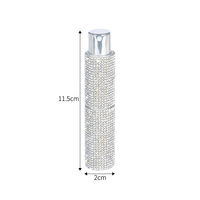 Meilleurs flacons pulvérisateurs à fine brume en ABS, flacons cosmétiques rechargeables de 10 ml, flacons pulvérisateurs personnalisés avec décoration en diamant pointu