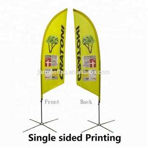 Negozio di ferramenta bandiere con piume personalizzate a forma di Beachflag a goccia da esterno - Product Image 2