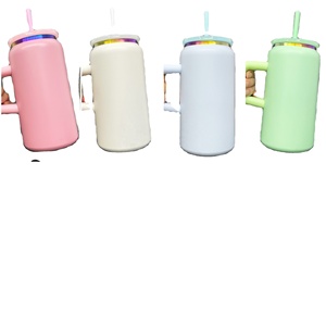 Gobelet isotherme en acier inoxydable de 16 oz, couleur macaron, vierge pour sublimation, avec poignée, en provenance de notre entrepôt aux États-Unis - Product Image 4
