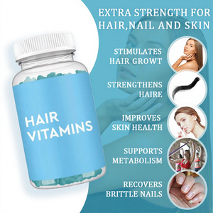 Gomitas para Cabello, Piel y Uñas de Marca Privada OEM, Biotina, Colágeno, Vitamina C, Gomitas de Pectina - Product Image 4