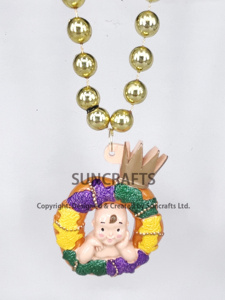 Collar de cuentas de Mardi Gras Medallón de cara de comedia <span class=keywords><strong>y</strong></span> tragedia para Mardi Gras Carnival Throws PST2236/1233 - Product Image 3