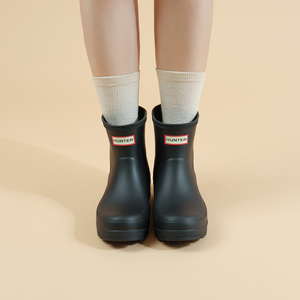 Calcetines de vestir para mujer, de algodón suave y transpirable, con puño largo acanalado, diseño liso, cómodos para uso diario, ODM - Product Image 6