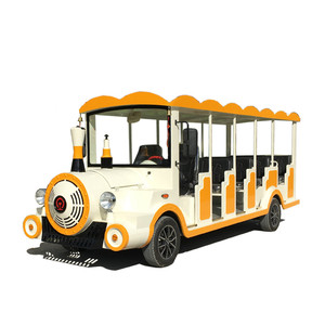 Electric <b>Train</b> 14 Seat <b>Outdoor</b> Sightseeing Passenger Vehicle Plastic Material - Product Image 1