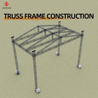Sistema de Exhibición Modular de Estructura de Aluminio, Certificado TUV, Resistente a la Corrosión, Negro/Plateado, de Alta Resistencia para Eventos Escénicos