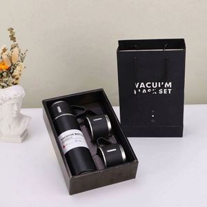 Modern Stainless Steel Tumbler Vacuum Insulated Flask Handle and Lid Tumbler <b>Gift</b> <b>Box</b> Included Tumbler Drinking Flask Set - Product Image 3