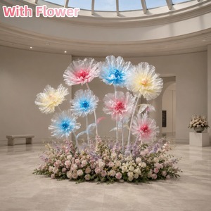 Flores Artificiales de Amapola de Organza Hechas a Mano al por Mayor, Set de Flores Grandes para Decoración de Bodas, Escaparates y Paisajes - Product Image 6