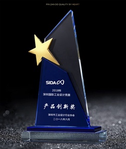 Trofei in Cristallo K9 Personalizzati con Logo Souvenir Premio Artistico Personalizzato in Metallo Bronzo <span class=keywords><strong>Stella</strong></span> Occidentale per Aziende - Product Image 6