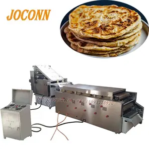 Otomatik arapça ekmek makinesi fırıncı ve soğutma konveyörü/arapça ekmek üretim hattı chapati naan tortilla arapça roti