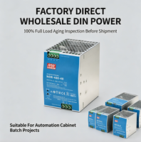 Alimentation électrique sur rail DIN 480W Mean Well NDR-480-24/48, convertisseur AC/DC 24V 20A 48V 10A, automatisation industrielle, sortie simple