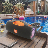 Enceinte portable sans fil TG437 avec surface en tissu, 10W, LED RGB, TWS, Subwoofer, pour extérieur, logo personnalisé en usine, vente en gros, livraison en 7 jours