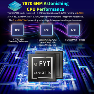 Fyt 7870 2K 2000*1200 <span class=keywords><strong>9</strong></span>/10 "<span class=keywords><strong>Android</strong></span> Car Stereo GPS navigation phổ bảng điều khiển xe đài phát thanh 2DIN Màn hình hiển thị Carplay - Product Image 3