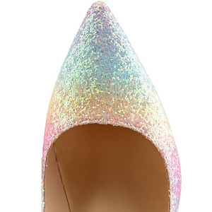 รองเท้าส้นสูงไซส์ใหญ่ 45 สำหรับผู้หญิง ส้นเข็มสูงพิเศษ หลายสี แบบหัวแหลม รองเท้าเดรสผู้หญิง - Product Image 5