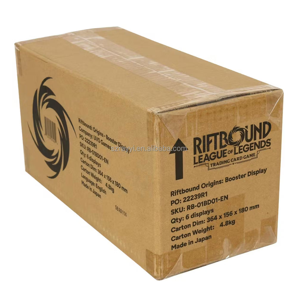 League of Legends Riftbound 6x booster box display case