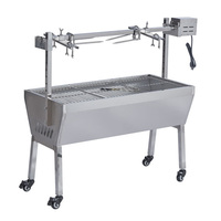 Meilleure vente en plein air, rôtissoire automatique, Barbecue, Barbecue, charbon de bois, poulet, agneau, broche, rôtissoire
