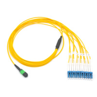 MPO femelle vers SC UPC Duplex 12 fibres LSZH SM Os2 câble de coffre monomode Type B MPO/MTP sortie 3.0mm cordon de raccordement