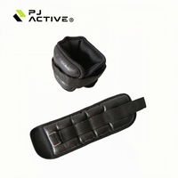 Ensemble de poids ajustables pour chevilles et poignets PINJIAN en cuir PU, manchette pour fitness, Pilates, yoga, entraînement musculaire, sangle de soutien confortable