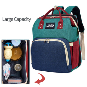 <span class=keywords><strong>Cuna</strong></span> <span class=keywords><strong>de</strong></span> viaje 3 en 1 personalizada, Moisés <span class=keywords><strong>de</strong></span> viaje impermeable, bolsa húmeda para mamá, organizador para bebé, mochila para mamá, bolsas <span class=keywords><strong>de</strong></span> pañales con cambiador - Product Image 3