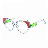 Lunettes Rétro Rondes Anti-Lumière Bleue SM24018 - Monture PC Légère avec Verres en Résine Transparente pour Hommes et Femmes (6 Couleurs)