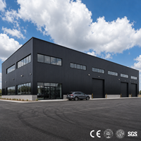 Nave Industrial Prefabricada de Acero Resistente al Viento, Almacén/Taller para Plantas de Manufactura y Almacenamiento de Equipos