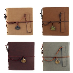 Album ảnh lá lỏng lẻo tự làm với các tông nhiều lớp, trang tự dính Retro, sợi dây, cuốn sách lưu trữ phong bì - Product Image 2