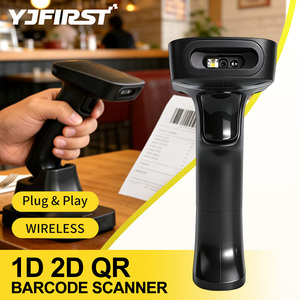 YJFIRST – Scanner de codes-barres portable 1D 2D QR, <span class=keywords><strong>lecteur</strong></span> de codes sans fil et filaire CMOS pour l'inventaire – Stock disponible - Product Image 1