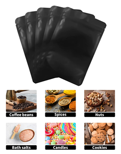 Custom Printed Logo Stock Flat Handle Gray Waterproof Tea PLA Paper <b>Laminated</b> Bags Kraft <b>Pouch</b> for Food - Product Image 3