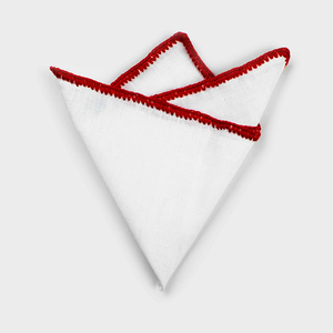 Groothandel Linnen Pocket Square Costom Design Linnen Zakdoek Wit Voor Mannen - Product Image 5