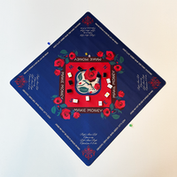 Tapis de Mahjong Américain Antidérapant Portable Pliable Grande Taille avec Sac de Rangement pour Tuiles de Mahjong Soirée de Jeu