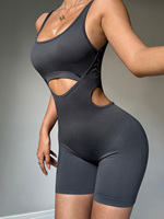 Combinaison de sport sans couture à bretelles spaghetti en viscose/polyester, séchage rapide, pour yoga et gym, vente en gros
