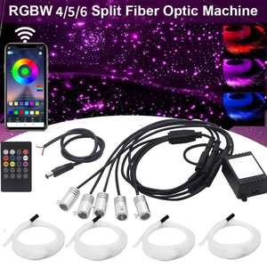 Câble de Fibre Optique LED 1,35 mm 100 cm, Lumière Scintillante à l'Extrémité, Corde Étoilée, Décoration Intérieure de Voiture en ABS, Éclairage Optique de Noël - Product Image 5